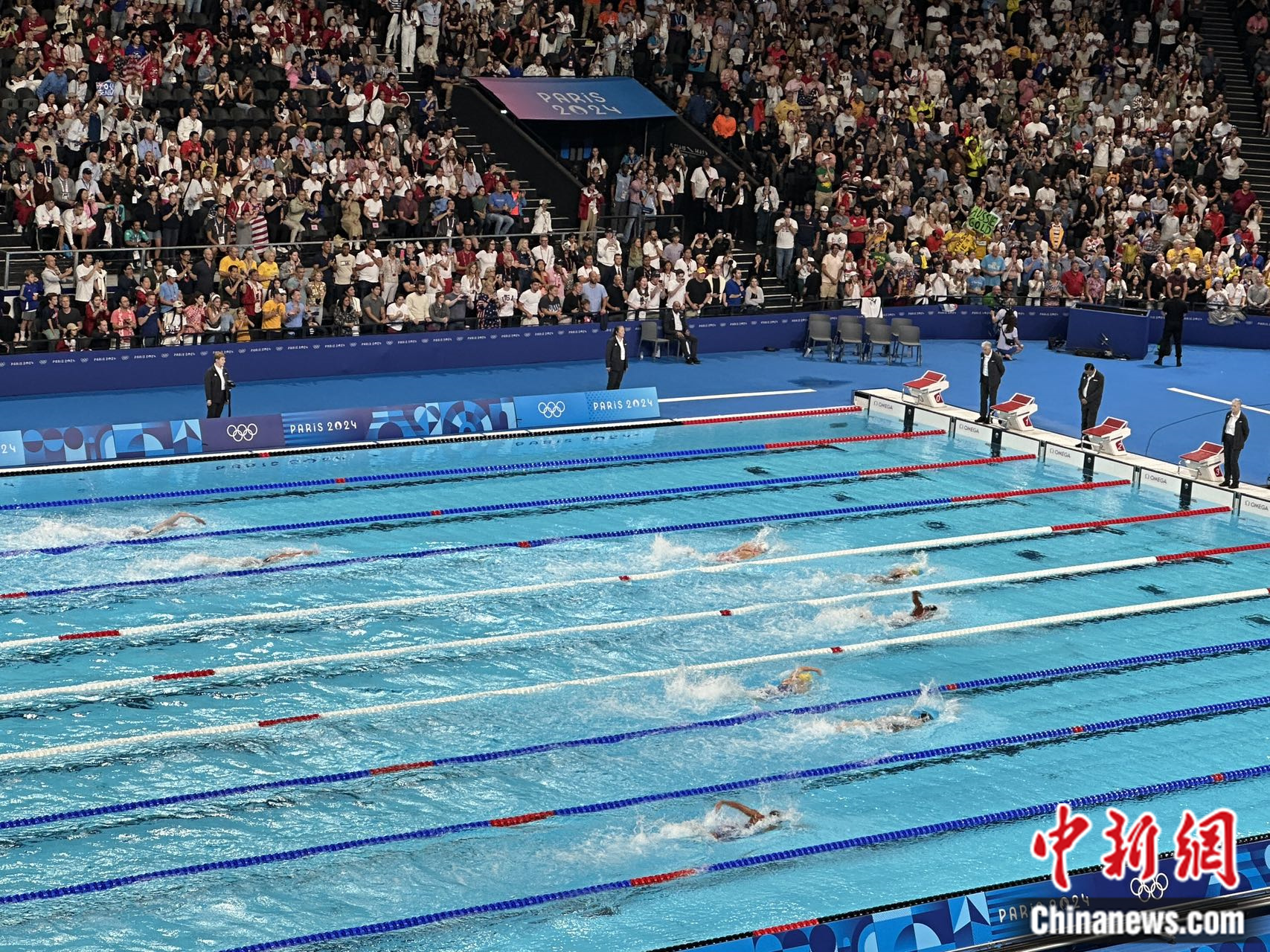 巴黎奥运会女子4×100米自由泳接力，中国队夺得